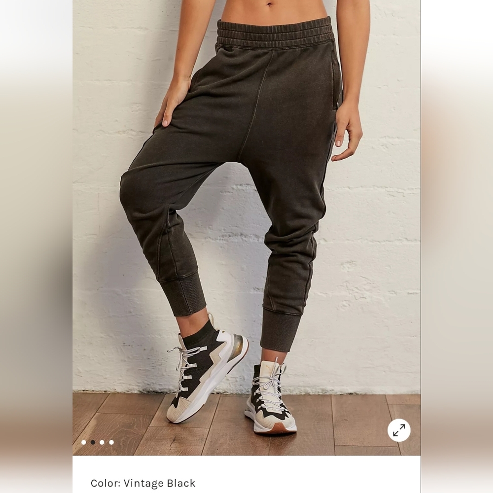 Free People Black Knit Pants
